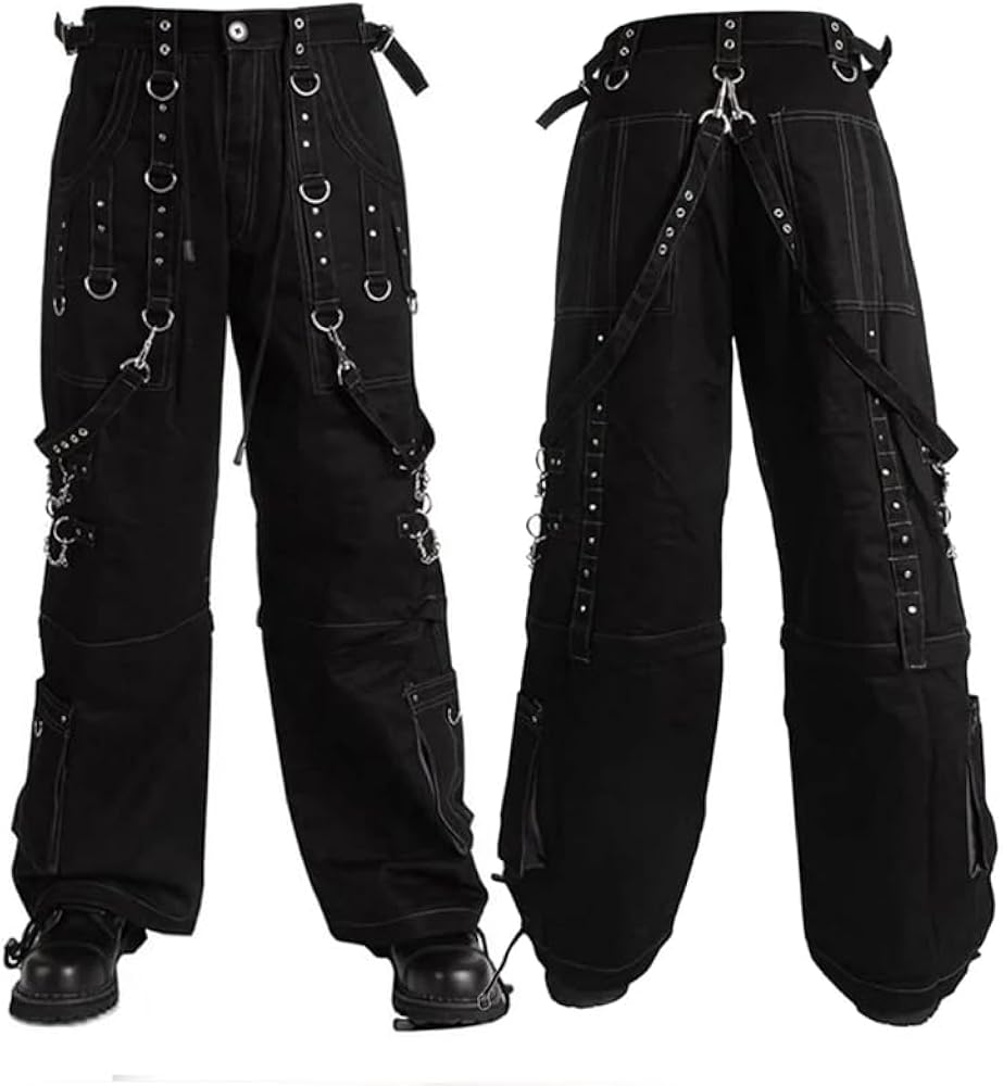 BLACK WEIRDOS Paisley Bondage Pants